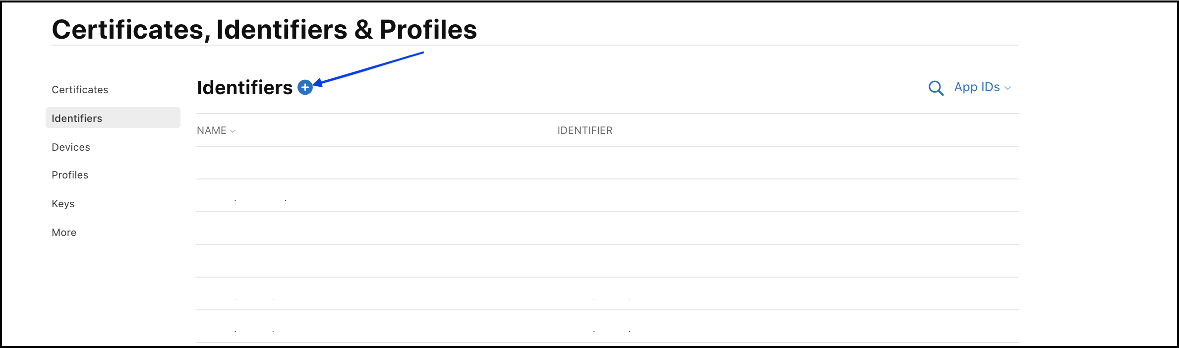 Apple Identifiers