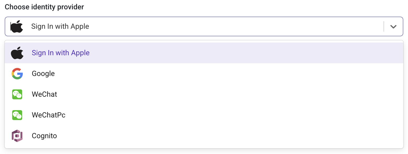 Add Identity Provider