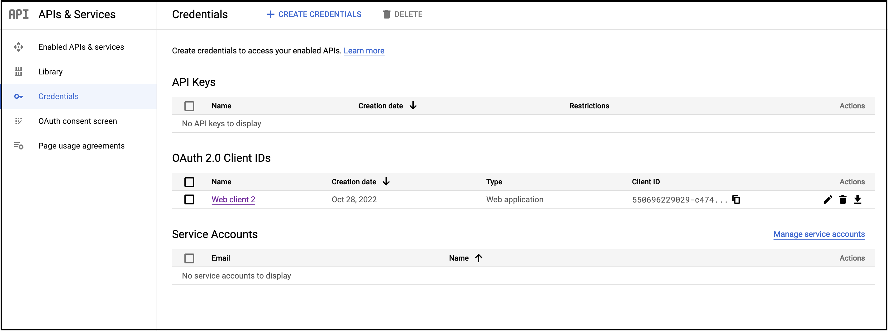 Client IDs