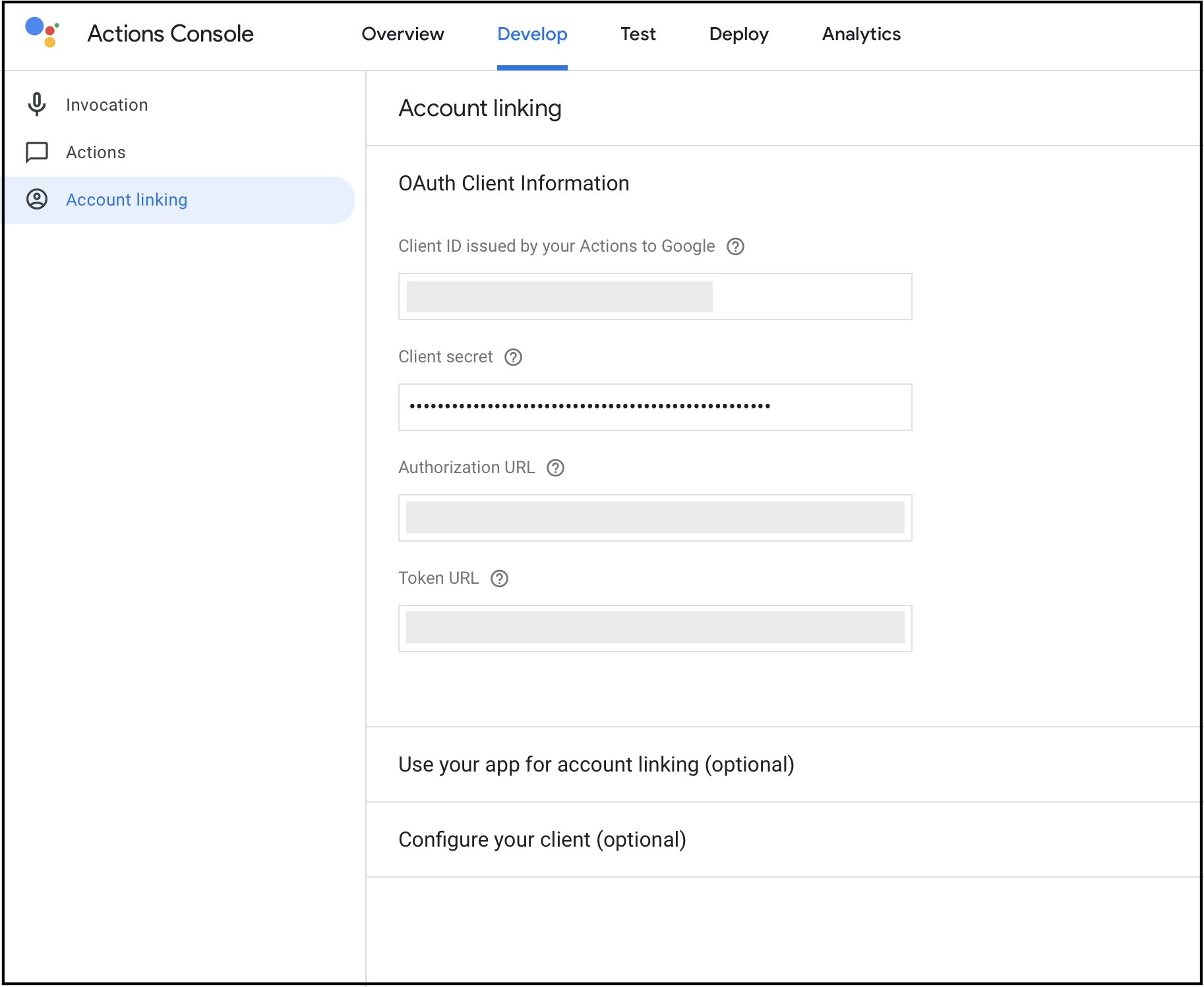 GVA Action Account Linking