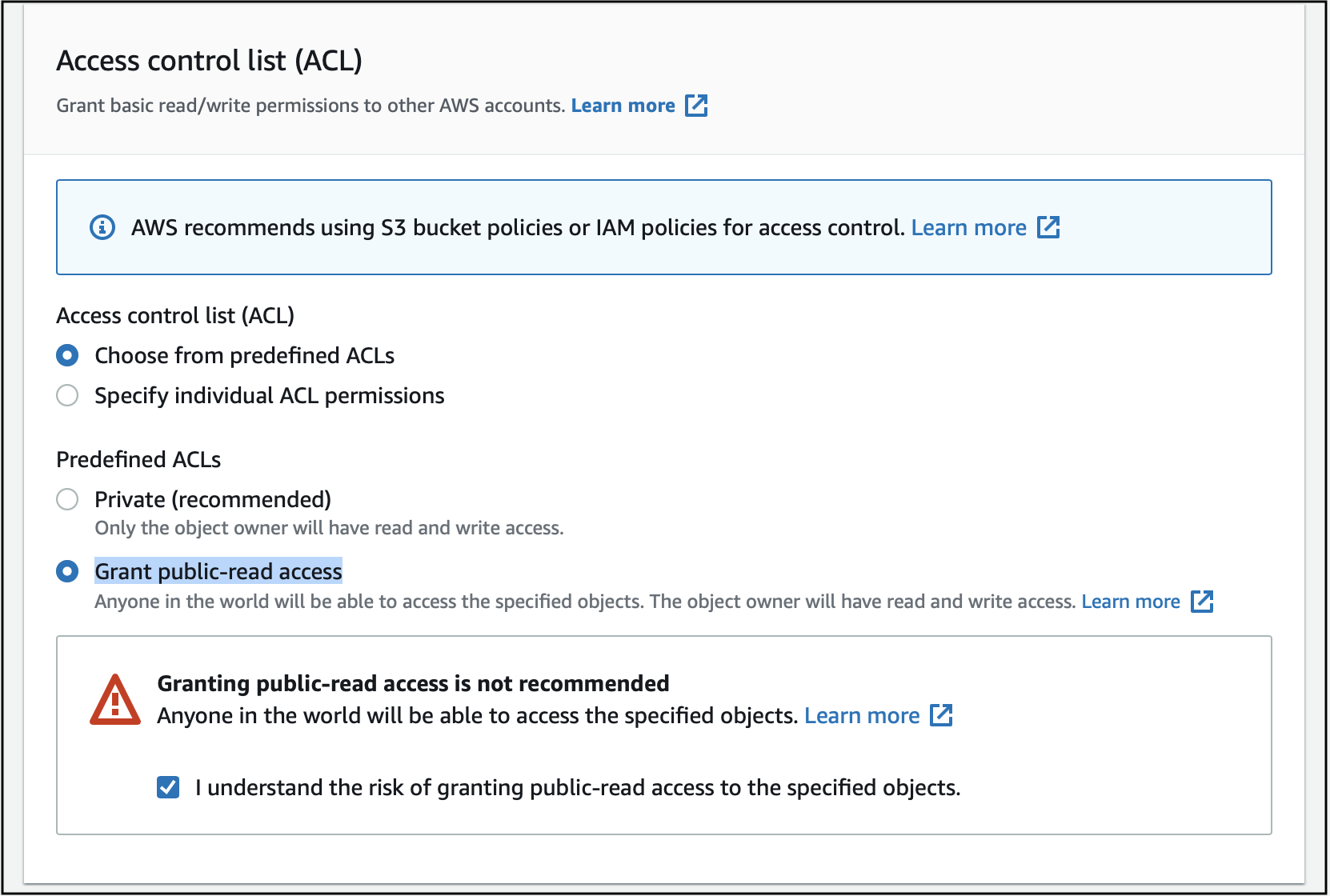 S3 ACLs