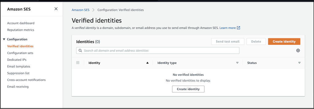 SES Verify Email