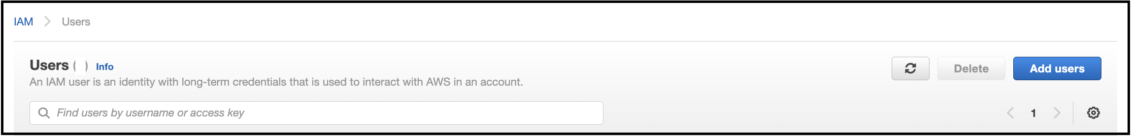 IAM users