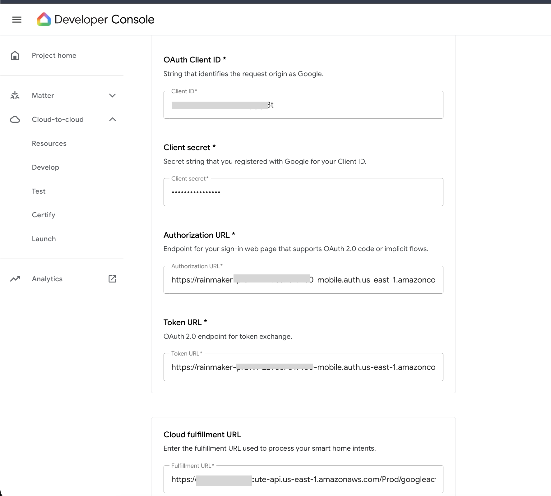GVA Account Linking and Fulfillment