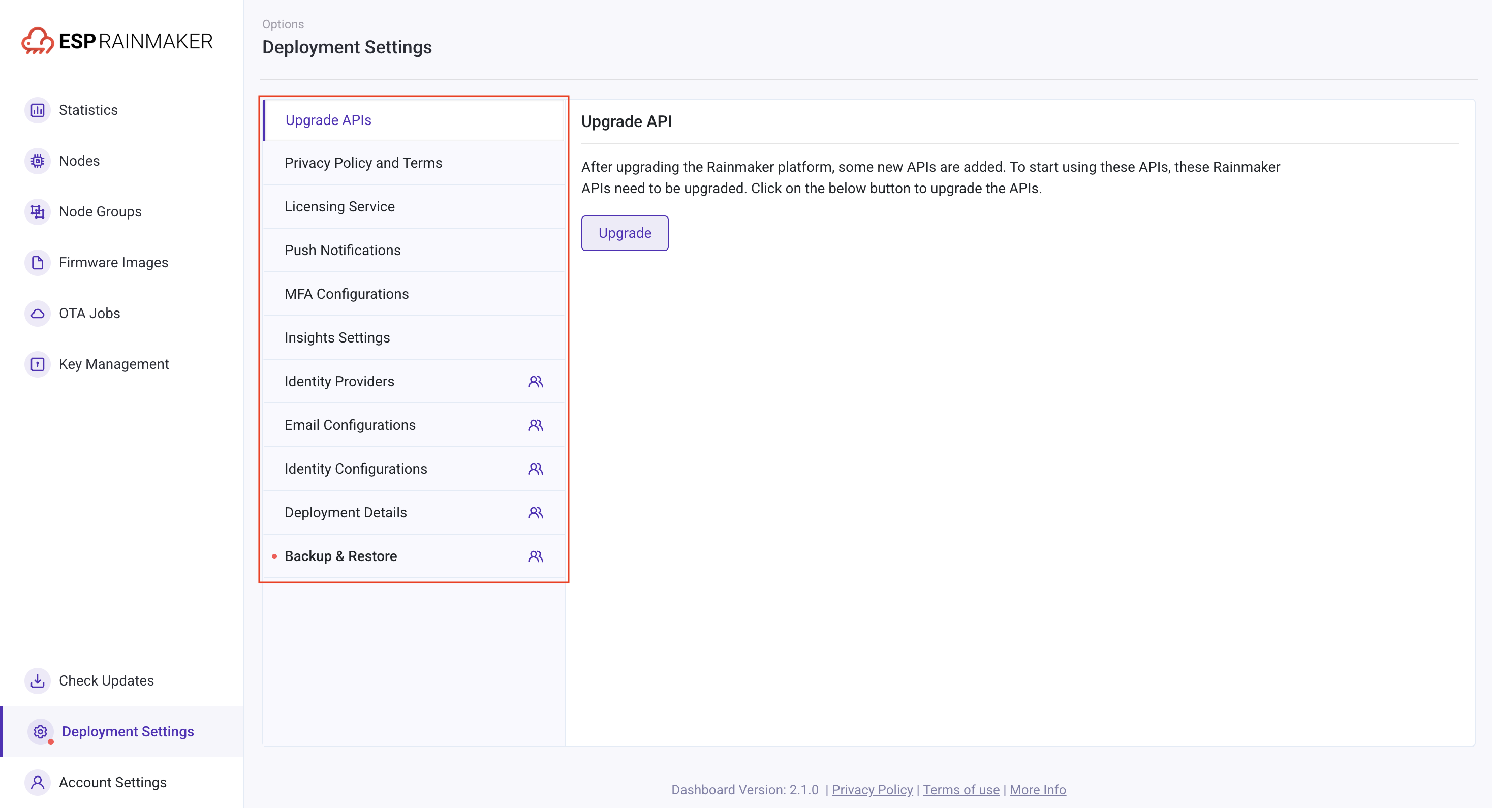 Deployment Setting Overview